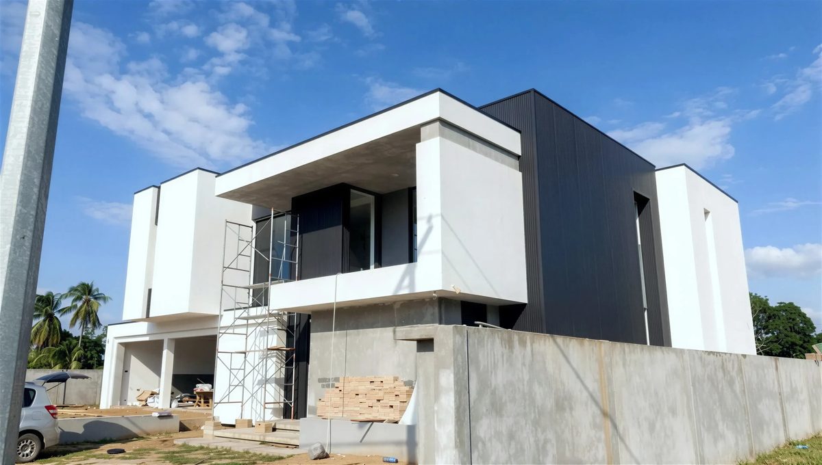 Villa na oplevering