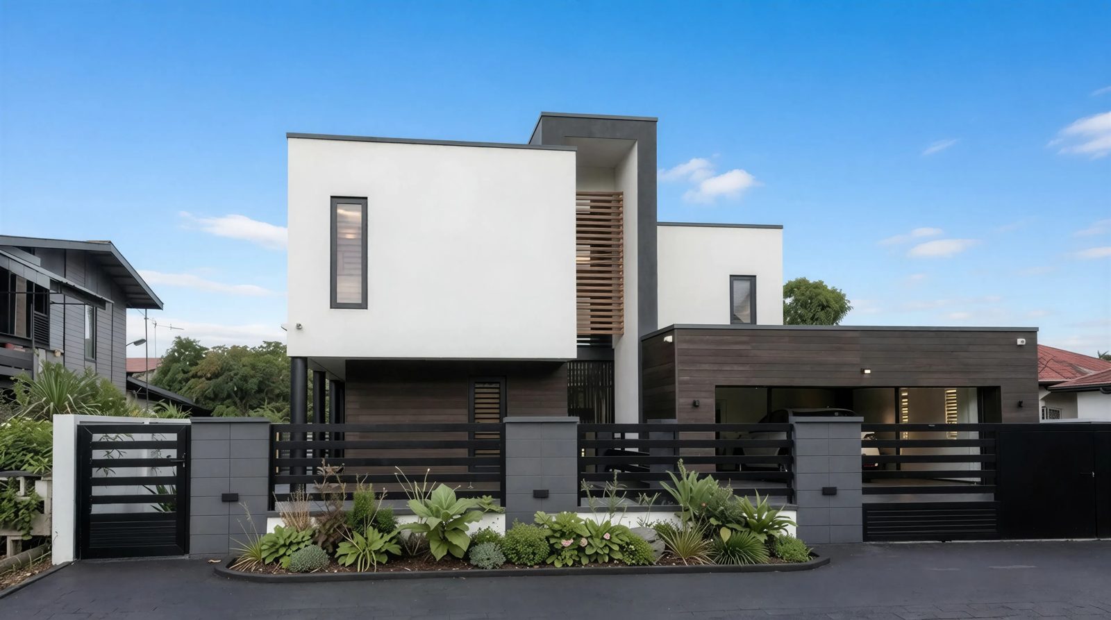 Moderne villa na oplevering