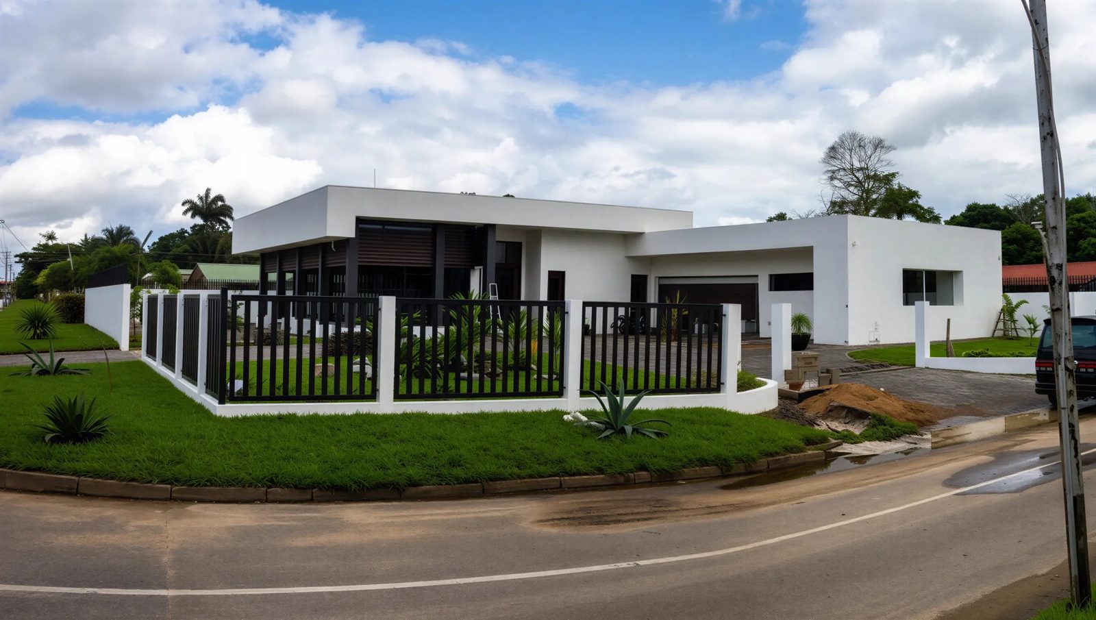 Moderne villa na oplevering
