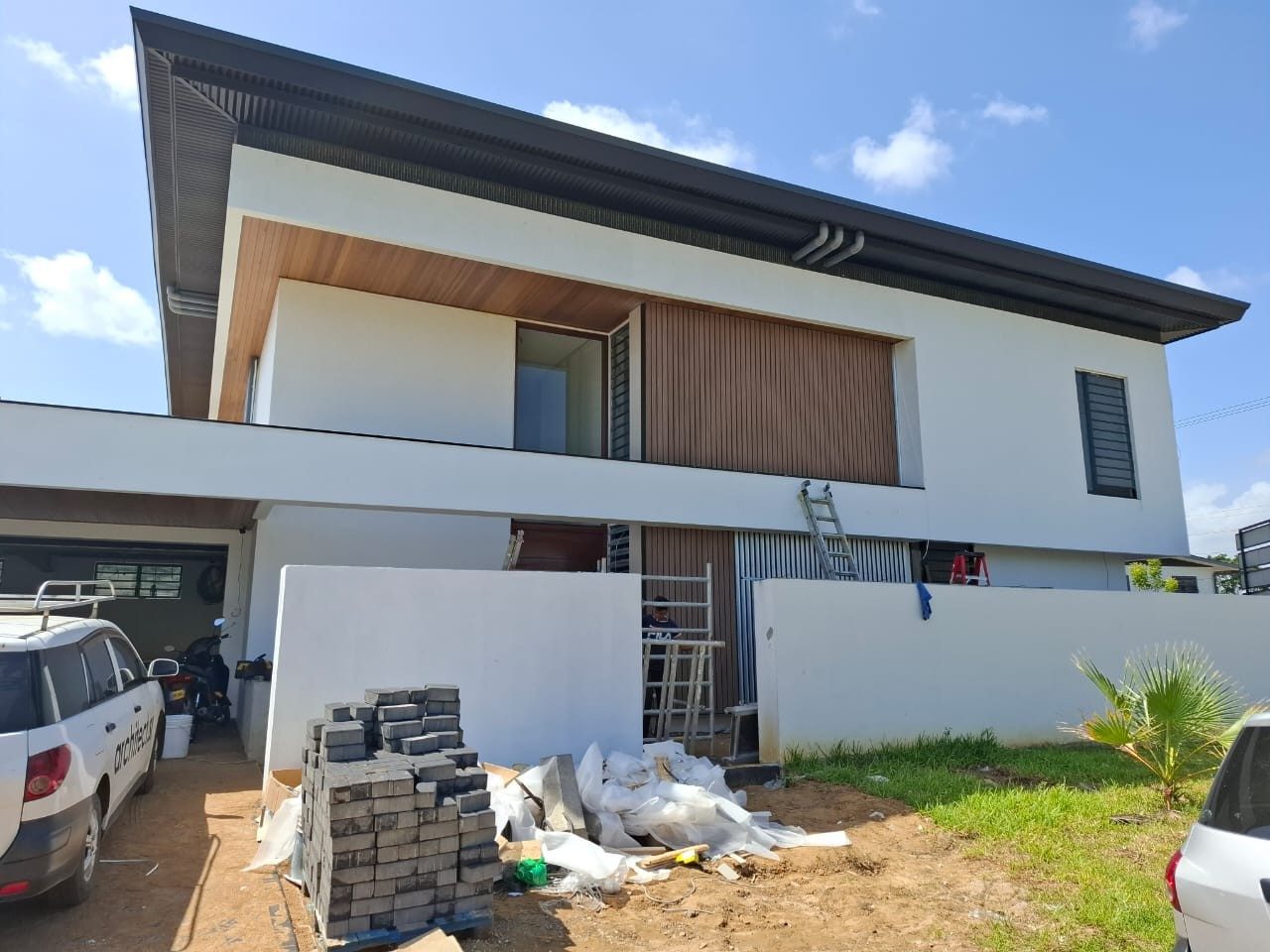 Moderne villa na oplevering
